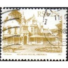 South Africa 1982 25c Value. Olive Brown. Melrose House, Prretoria. Fine Used