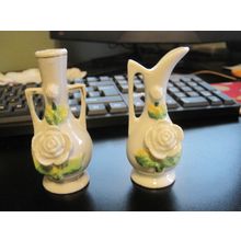 Miniature Pitcher and Vase Set Made in Occupied Japan