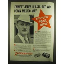 1940 Peters Police Match and Target Ammunition Ad - E.E.Jones