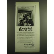 1971 St. Regis-Sheraton Hotel Advertisement - A blooming labor of love