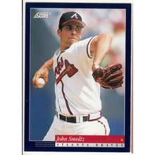 1994 Score John Smoltz baseball card #366 – HOF - Braves