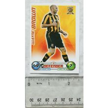 2008/09 Topps Match Attax Trading Card - Wyane Brown, Hull City