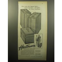 1951 Hartmann Skymate Luggage Ad - What makes this luggage lighter