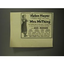 1953 Mrs. McThing Play Advertisement - Helen Hayes is altogether superb