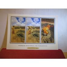 TIMANFAYA NATIONAL PARK, LANZAROTE, ISLAS CANARIA, SPAIN unused postcard =