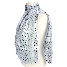 Scarf - Silk Feel Touch - Twinkle Stars - SF-ON1461LBL