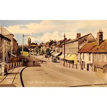 High Street Hungerford : Frith's Series colour printed postcard pu 1961