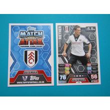110. Sasha Riether - Fulham - Match Attax 2013/14 Football Card EF1