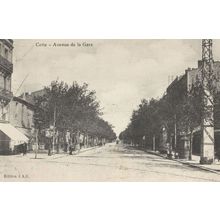 Cette Avenue De La Gare Station French Old Postcard