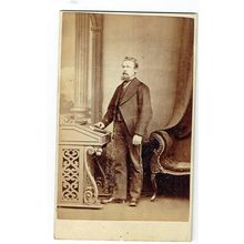 Victorian cdv photo bearded man standing Kilmarnock photographer