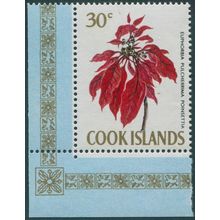 Cook Islands 1967 30c Euphorbia pulcherrima poinsettia SG242A MNH