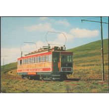 Car No 4, Snaefell Mountain Railway, c.1960s - Isle of Man Railways Postcard