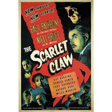 The Scarlet Claw - US 1944 Poster Canvas Movie Film Print A0 A1 A2 A3 A4 A5 A6 A