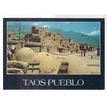 TAOS PUEBLO, New Mexico postcard #