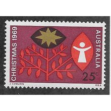 AUS 1969 U/M 25c 'CHRISTMAS' (EBID59-132)