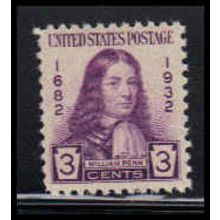 724 3c William Penn Fine MNH O3548