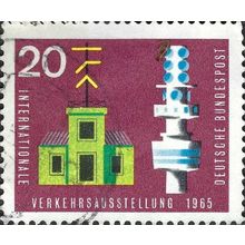 GERMANY, International Transport Exhibition, Munich, lilac-red 1965, 20pf
