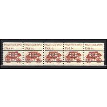 1898Ab 4c Stagecoach Very Fine MNH Dry Gum PNC 5/5 Gap 1L AA0011