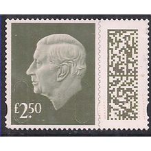 GB 2024 KC 3rd £2.50 Gooseberry Green Machin Used SG V5026 ( K218 )