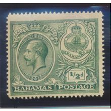 Bahamas Stamp Scott #65, Mint Hinged, Toned Gum
