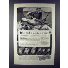 1948 Hamilton Lester, Eric, Gladys, A-4 Watch Ad