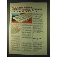 1979 Honeywell Photovoltaic Research Ad - Solar Cells