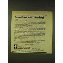 1964 Merrill Lynch Ad - Reservations about investing?