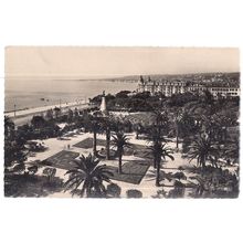 THE PROMENADE, NICE, FRANCE. unused vintage postcard RP =