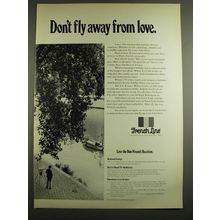 1971 French Line Cruise Ad - Don't fly away from love