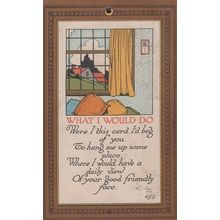 Peeping Tom If Was A Card I Want To Be Pinned On Your Wall Poem Antique Postcard
