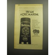 1974 Montezuma Tequila Ad - Try an Aztec Martini