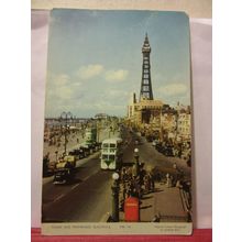 BLACKPOOL TOWER & PROMENADE, LANCASHIRE. used postcard by Jarrold 1957 pm =