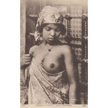 Scenes Et Types Jeune Mauresque Morocco Arabic Old Postcard