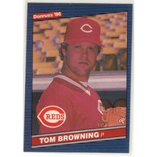 1986 Donruss baseball card 384 Tom Browning