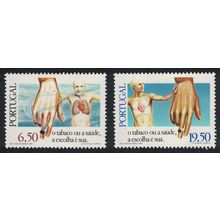 Portugal Anti-Smoking Campaign 2v 1980 MNH SG#1820-1821