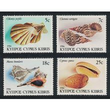 Cyprus Sea Shells 4v 1986 MNH SG#680-683