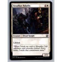 MTG Card Steadfast Paladin Dwarf Knight Adventures in the Forgotten Realm #38