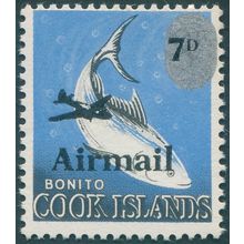 Cook Islands 1966 7d on 8d Long-tailed Tuna Air Mail SG186 MNH