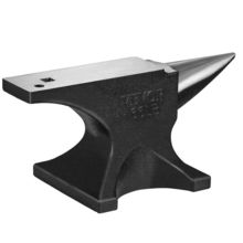 VEVOR Single Horn Anvil, 66Lbs Cast Steel Anvil, High Hardness Rugged round Horn