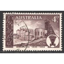 AUSTRALIA 1958: 75th ANNIVERSARY OF BROKEN HILL - 4d USED (G7)