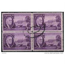 1945 Michel 536 - fine used (o) - block of 4
