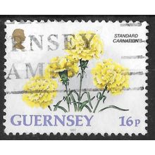 STANDARD CARNATION Guernsey flower stamp - 16p
