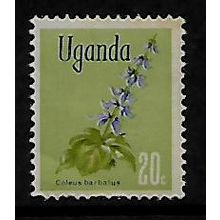 UGANDA 1969 FLOWES 20c COLEUS BARBATUS SG 134 FINE USED#