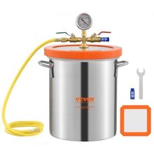 3 Gallon Vacuum Chamber, Upgraded Tempered Glass Lid Vacuum Degassing Chambe...