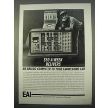 1963 Electronic Associates Ad - PACE TR-48 Computer
