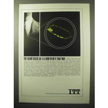 1964 ITT Vectorcardiograph Ad - Heart Beats in 3-D