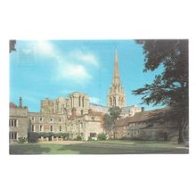 CHICHESTER CATHEDRAL & BISHOP'S PALACE, SUSSEX unused vintage postcard =