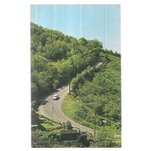 PORLOCK HILL, SOMERSET. unused vintage postcard by Plastichrom =