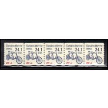 2266 24.1c Tandem Bicycle Very Fine MNH Dry Gum PNC 1/5 X1339