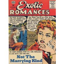 Exotic Romances 1950s Comic Book I Wont Marry Marriage Postcard